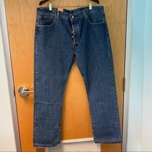 LEVI’S 501 Sz 40 x 32 Jeans Button Fly Straight  Leg NWT